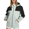 thumbnail image 1 of Veste Poncho Légère à Capuche Zippée pour Femmes Imperméable pour Randonnée Camping Voyage en Plein Air, 1 of 5