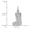 thumbnail image 3 of 14k White Gold Christmas Stocking Charm, 3 of 4
