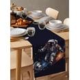 thumbnail image 2 of Table Runner Sporty Style Table Decoration for Kitchen Dinning Astronaut Star Soccer Table Decoration for Indoor Outdoor Party Wedding Decor 13x90 Inch, 2 of 7