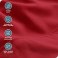 thumbnail image 4 of Bare Home Luxury Bed Sheet Set - Premium 1800 Collection - 6 Piece - California King, Red, 4 of 7