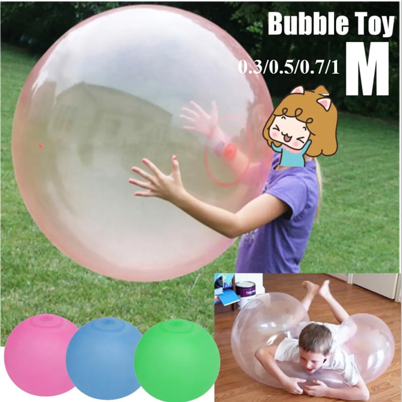 The Amazing Tear Resistant 25cm WUBBLE Bubble Ball Kids Toy Inflatable Toys Outd 