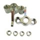 thumbnail image 1 of Vogacara RCGOFFLOW-portador de buje de dirección, nudillos de bloque de dirección duraderos para todoterreno 1/10 FS 53633 51805 51806 53625 Kits de construcción modelo Plata, 1 of 6