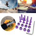 thumbnail image 1 of destyer 8pcs Replacement Skateboard Hardware Set Longboard Screws Accessories purple, 1 of 9