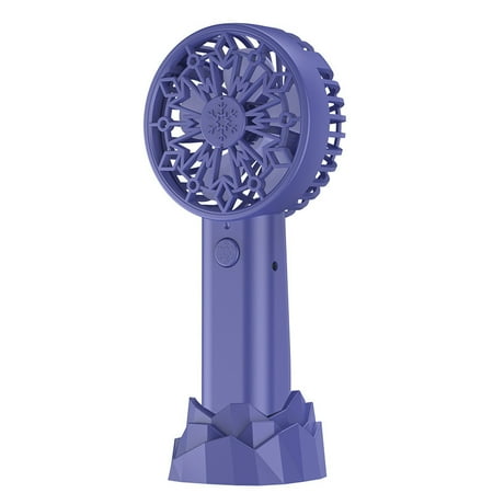 

Personal Handheld Fan with BaseBuilt-In Rechargeable Lithium-Ion 2000mAh Battery Lightweight Portable Design USB Charger