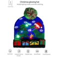 thumbnail image 5 of Gustave Christmas LED Light Up Beanie Hat Colorful Lights Flashing Pom Pom Knitted Hat Ugly Sweater Cap Xmas Party Holiday for Adults Kids "Xmas Tree & Dinosaur", 5 of 10