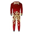 thumbnail image 6 of Odeerbi Christmas Onesie Pajamas for Family Holiday Sleep Jumpsuit Long Sleeve Family Christmas Pajamas Matching Sets Dad Printed Loungewear Jumpsuit Sleepwear Xmas PJs Set Red, 6 of 7