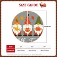 thumbnail image 2 of Rateoe Hello Fall Gnomes Pattern Christmas Tree Skirt with Ties, Christmas Tree Decorations, Farmhouse Christmas Decor Xmas Holiday Decorations-36", 2 of 6