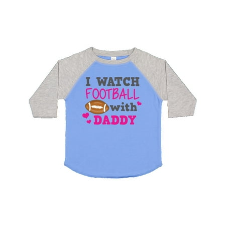 

Inktastic I Watch Football with My Daddy Gift Toddler Boy or Toddler Girl T-Shirt