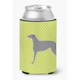 thumbnail image 1 of Scottish Deerhound Checkerboard Green Can or Bottle Hugger, 1 of 1
