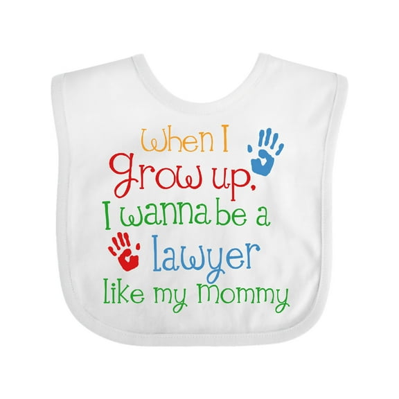 Inktastic Lawyer Like Mommy Boys or Girls Baby Bib