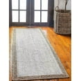 thumbnail image 5 of Jaipur Art And Craft Natural Fiber White Jute Brown Border Handmade 4x6 Square feet (120x180 cm) Rectangular Area Rug, 5 of 5