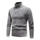 thumbnail image 2 of pstuiky camisetas de manga larga para hombre, Suéter informal de manga larga con cuello alto y cremallera gruesa y sólida para hombre camisetas de hombre xxxl, 2 of 5