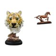 thumbnail image 1 of Escultura De Caballo Con Cabeza De Tigre, Figura De Animal, Obra De Arte Coleccionable, Artesanía Moderna, Adorno Para Entrada, Sala De Estar, Escritorio, Estantería, Mesa, Pasillo,, 1 of 8
