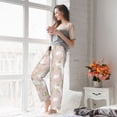 thumbnail image 5 of Pofeuu Rabbit Print Women's Fashion Pajama Pants with Pockets Comfy Drawstring Sleep Lounge Bottoms-Medium, 5 of 6