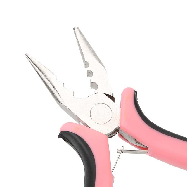 Kit de extensión de cabello - Aguja de gancho Juego de alicates de 3 orificios Herramientas de peluca de extensión de cabello de acero inoxidable para extensiones de cabello y pluma de enlace de anill Unbranded 1413200016611