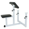 thumbnail image 6 of ZENY Arm Curl Weight Bench Adjustable Commercial Preacher Seated Dumbbell, 6 of 12