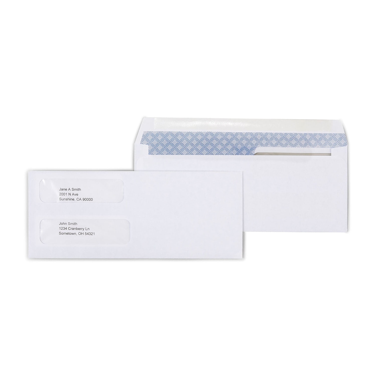 Staples Laser Check Size Gummed Security Tinted Business Envelopes 3 5/ ...