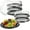 16 Inch, variant on 12 Pack 12 Inch Plastic Serving Tray with Lid, Disposable Plastic Food Serving Platters with Clear Dome Lids, Stackable Round Trays for Party, Takeout Food, Catering, Picnic