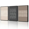 thumbnail image 6 of Drsoum Boho Vintage 24x36in3pcs Black Framed Canvas Print Wall Art Large Geometric Pattern Abstract Shapes Modern Art Decorative for Living Room Bedroom Office, 6 of 7