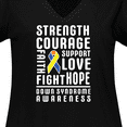 thumbnail image 4 of Inktastic Down Syndrome Awareness Strenth Courage Support Women's Plus Size V-Neck T-Shirt, 4 of 5