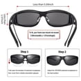 thumbnail image 4 of Gafas de sol Fit Over URUMQI polarizadas con protección 100% UV400, 4 of 7