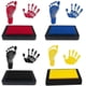 thumbnail image 2 of Baby Footprints Baby Foot and Handprint Kit Stamp Handprint and Footprint Ink Pad Dog Footprint Kit - Easy to Use Wash 4 Pieces (Black Red Yellow Blue, 2 of 5