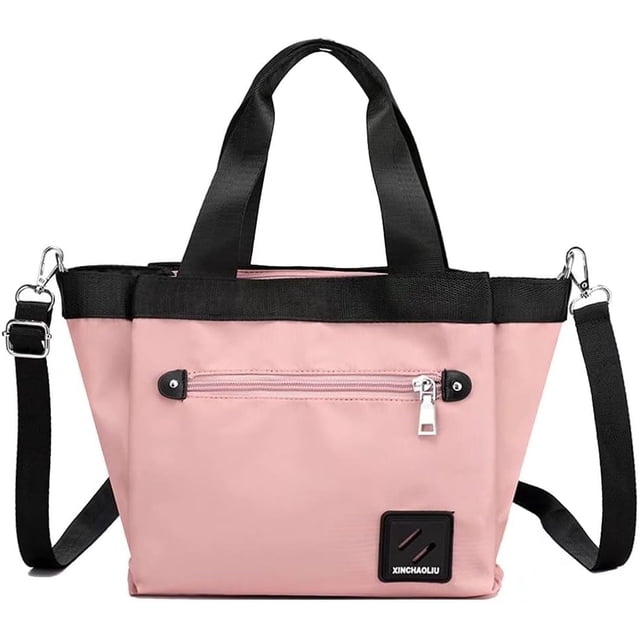 LHSHID Tote Bag for Women Top Handle Handbag Large Capacity Shoulder Bag Nylon Crossbody Bag Casual Satchel Purse