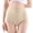 Beige-a, variant on Women's High Waist Plus 7A Crotch Lift Seamless Panties, Washable Leak Proof Incontinence Underwear for Women, High Waist Cotton Bladder Leakage Protection up to 50ML, 5 Beige, Large, 5 Pack