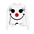 thumbnail image 4 of Craaazy Christmas Sweatshirt for Women Loose Crewneck Long Sleeve Funny Xmas Print Holiday Blouse Gifts, 4 of 5