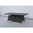 thumbnail image 2 of Bora Bora Two-Tone Wicker Rattan Dining Set in Charcoal Cushion, 2 of 5