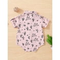 thumbnail image 3 of Bagilaanoe Newborn Baby Girl Boy Rompers Shirts Print Short Sleeve Bodysuits Tops 6M 12M 18M 24M Infant Casual One Piece Short Jumpsuit, 3 of 9