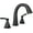 Matte Black, variant on Delta 35775-Pd-Dst Stryke 1.2 GPM Widespread Bathroom Faucet - Lumicoat Chrome