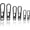 Black, variant on VIPERADE VAT1 Heavy Duty Titanium Zipper Pulls Replacement, Universal Zipper Pull Tab Repair Kit for Jackets, Coats, Suitcases, Luggage, Backpacks, Handbags and EDC Pouches (6 Black, 2S+2M+2L)