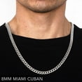 thumbnail image 3 of Jewmon To My Man Cuban Chain Necklace with Inspirational Message Romantic Anniversary Birthday Gifts for Him 8mm 22 Inch, 3 of 8