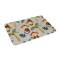 thumbnail image 2 of Fotbe Extra Durable Door Mat - Dirt Trapping Outdoor Welcome Mats - Non-Slip Outdoor Door Mats - Low Profile Front Door Mat - Indoor (16" x 24", Monkeys Swinging from Palms ), 2 of 9