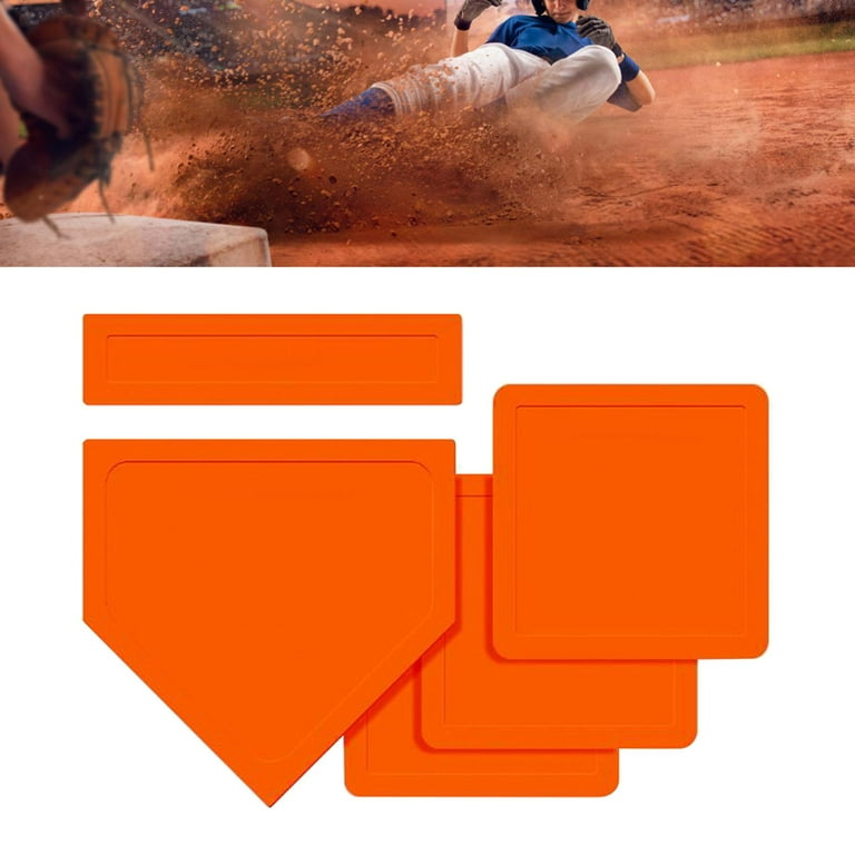 YCENSE Baseball Softball Bases Set Throw Down Rubber Base Set Kickball Set With Bases For