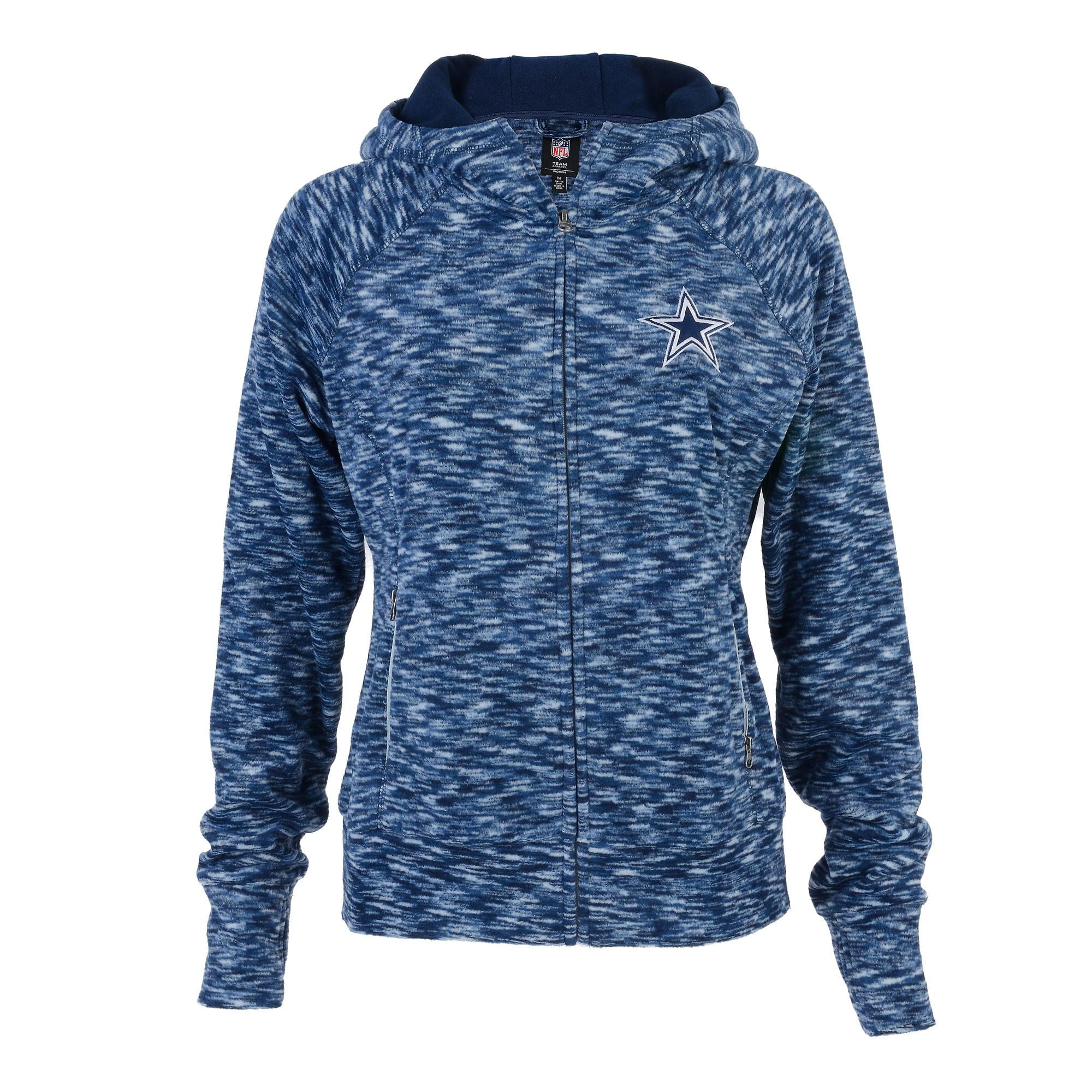 Dallas Cowboys Women's Navy Bluewag Space Dye Fleece Full-Zip Jacket by NFL