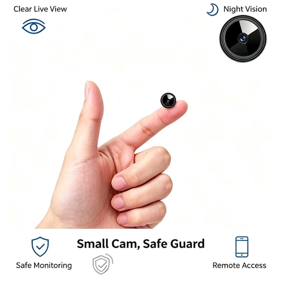 Q9 4K HD WiFi Baby Monitor Camera, Compact Portable Baby Safety Cam with Night Vision, Two-Way Audio, AI Cry & Motion Detection, App Remote Viewing, for Nursery