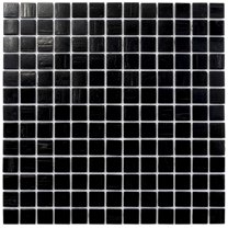 Celestial 12 in. x 12 in. Glossy Black Glass Mosaic Wall and Floor Tile (20 sq. ft./case) (20-pack)