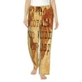 thumbnail image 2 of Goofa Not All Those Who Wander Are Lost2 Printed Soft Pajama Pants for Women, Wide Leg Comfy Casual Lounge Yoga Pants-, 2 of 9