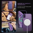 thumbnail image 2 of Funda de teléfono BENTOBEN para iPhone Xs Max con MagSafe Morado Oscuro, 2 of 9