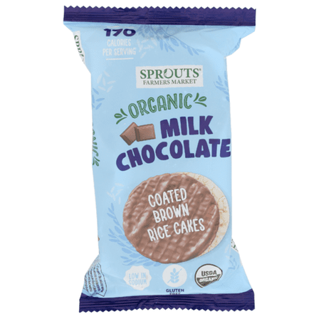 SPTs Organic Milk Chocolate Rice Cakes 3.5 oz - Pack of 3