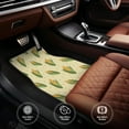 thumbnail image 6 of Yiaed Yellow Corn Print Carpet Floor Mats for Cars, Auto Accessories Front & Rear Car Floor Mats Car Floor Foot Mat Sets of 4 Pieces, 6 of 7