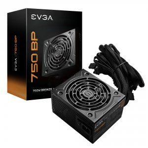 Fuente de alimentación EVGA 750 BP 750W 80+ Bronze con 3 años de garantía