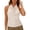 Beige, variant on Womens Halter Neck Tops Sleeveless Satin Smooth Silky T Shirts Slim Fit Casual Tanks Summer Blouses Beige S
