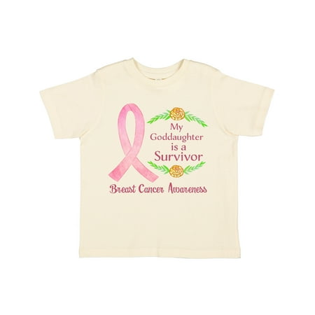 

Inktastic My Goddaughter is a Survivor Breast Cancer Awareness Gift Toddler Boy or Toddler Girl T-Shirt