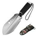 thumbnail image 1 of Pelle de Camping 8 en 1 Multi-Outils, Pelle à Main Portable pour l'Extérieur avec Pochette de Rangement pour la Randonnée, le Backpacking et le Jardinage, Noire, 1 of 7