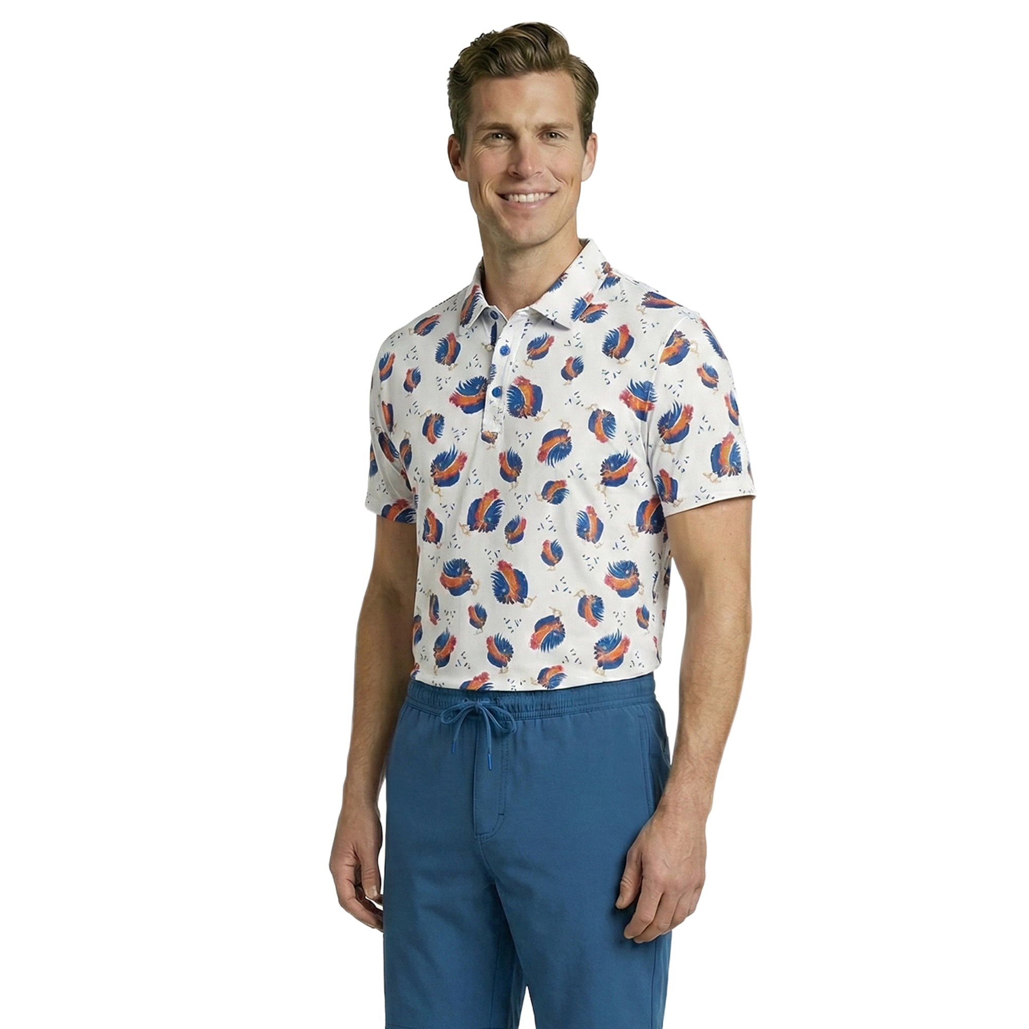 Birdie Bound Men' s & Big and Tall Golf Polo Shirts, Sizes XS-4XLT