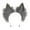 Gray, variant on FENOHREFE Wolf Ear Headbands for Animes Theme Gatherings Movie Enthusiasts Wolf Headbands with Metal Earring for Teens Adult