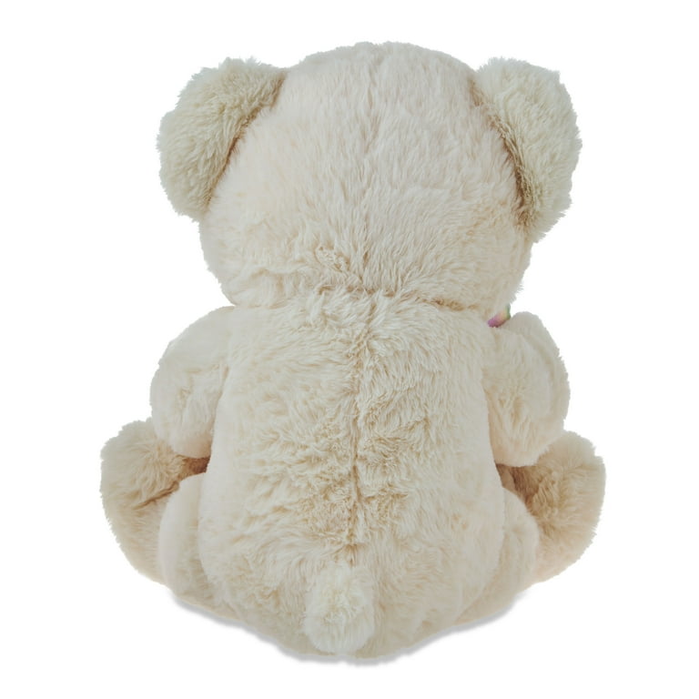 Mother's Day Large Cream Bear Plush with To the Moon & Back Crescent Moon, 14 in, by Way To Celebrate